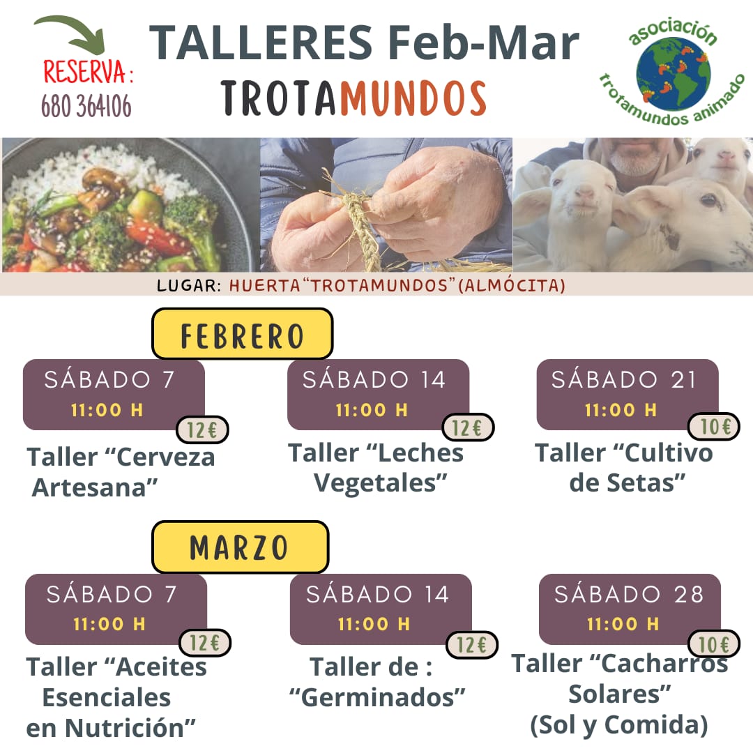Talleres Asociacion Trotamundos (Febrero-Marzo)